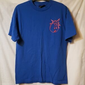The Hundreds Blue Tee with Pink Graphic